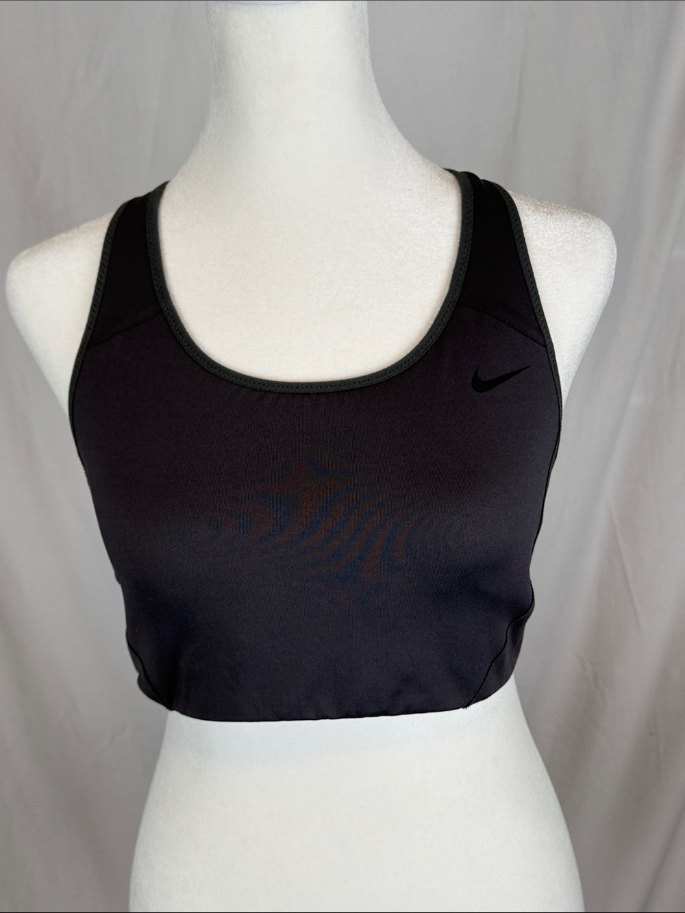 Women's Nike Dark Gray Dri Fit Racerback Sports Bra Size Large